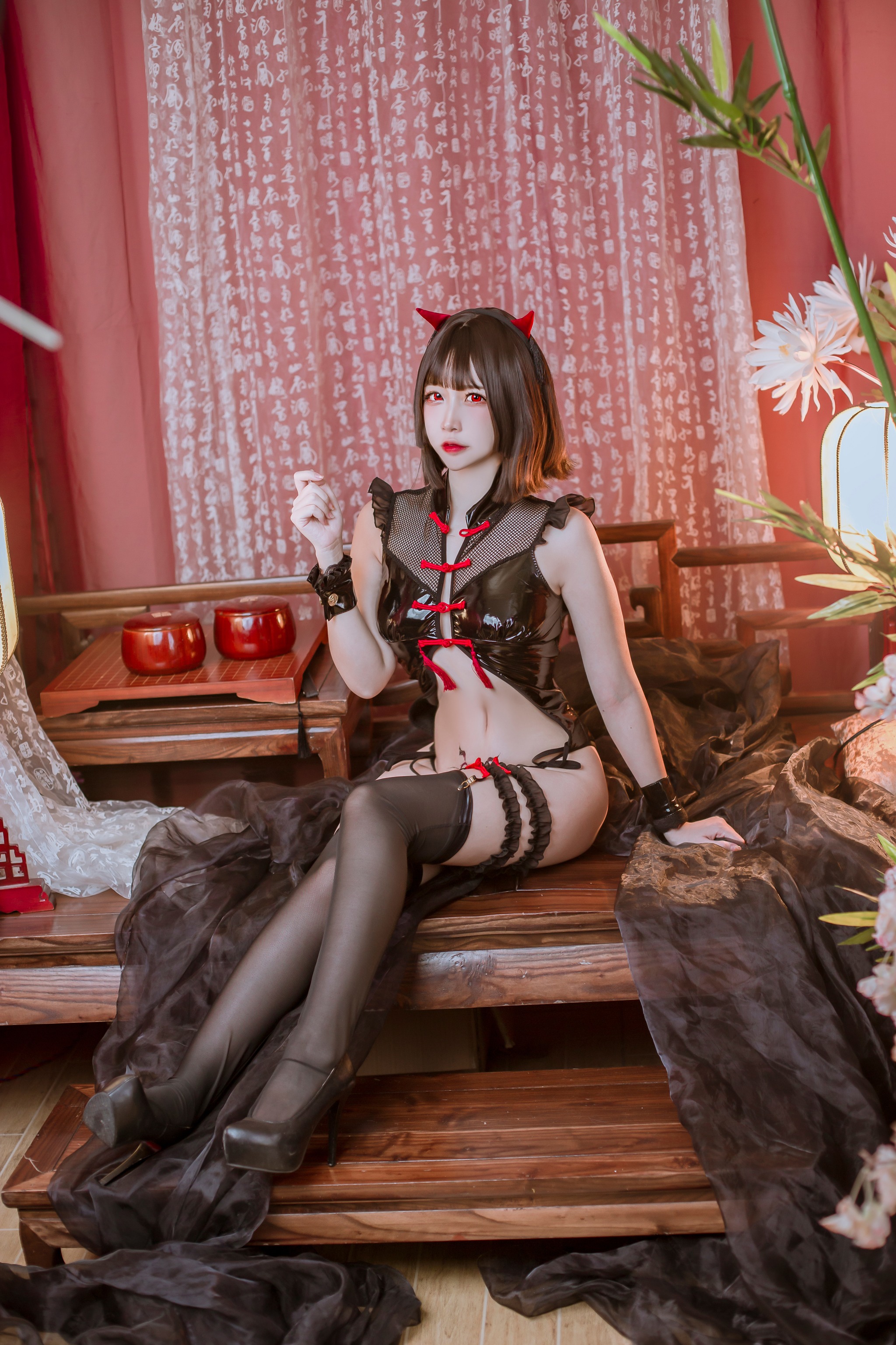 图片[1]-二佐Nisa – NO.082 二佐 中华风小恶魔 [31P]-XikXak